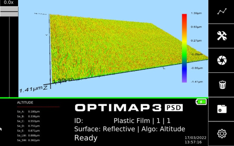 optimap 3 screen graph