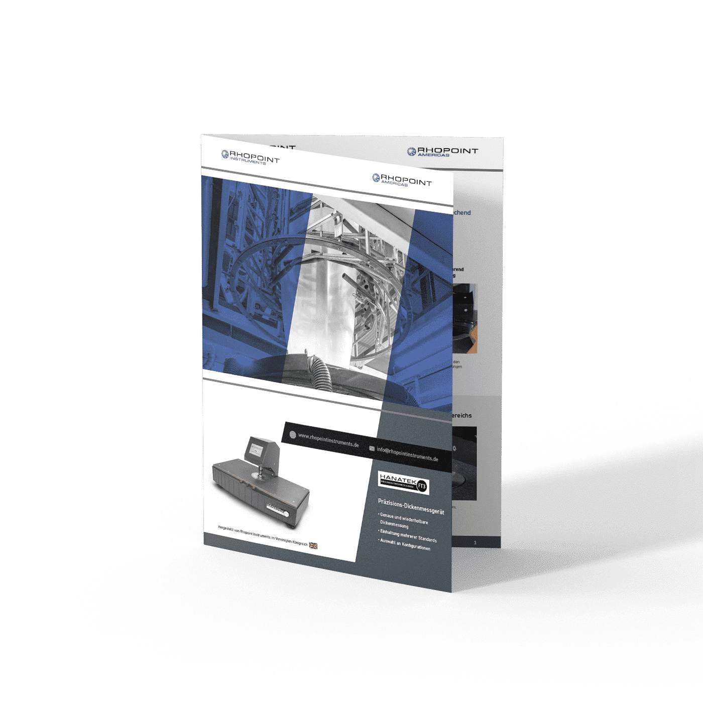 Rhopoint Hanatek Film Shrink Tester (FST) Datasheet (German) - Mockup