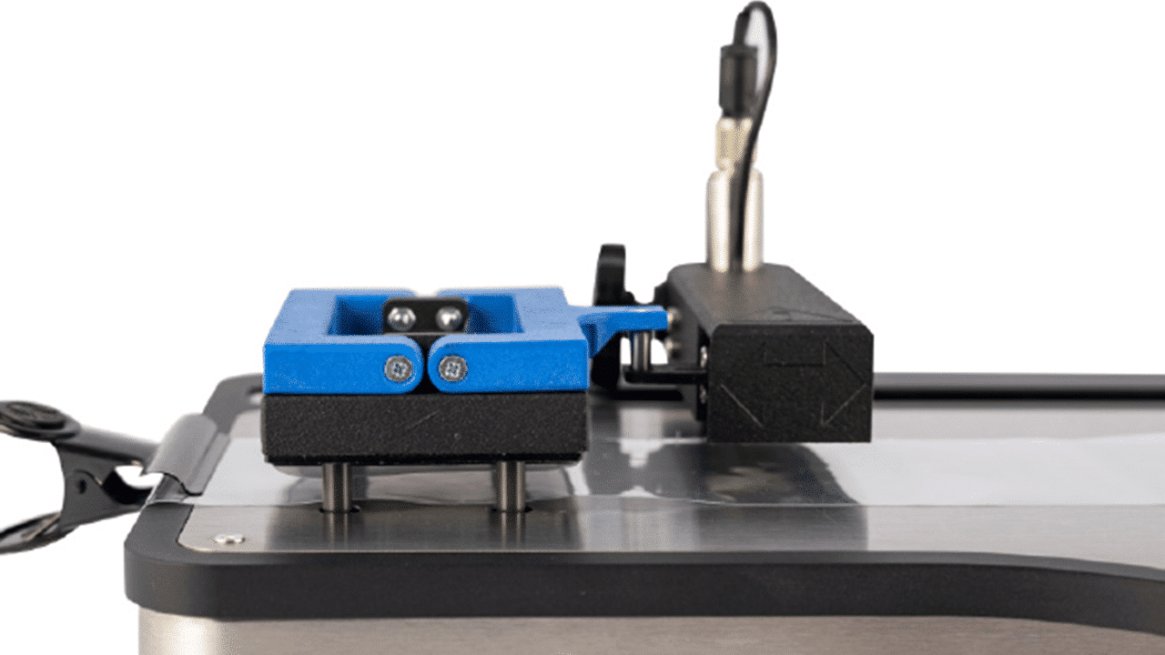 Universal Friction Tester - Initial sled placement